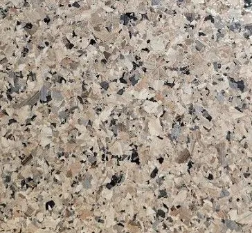 Quartzite 1 Flake epoxy flake color sample