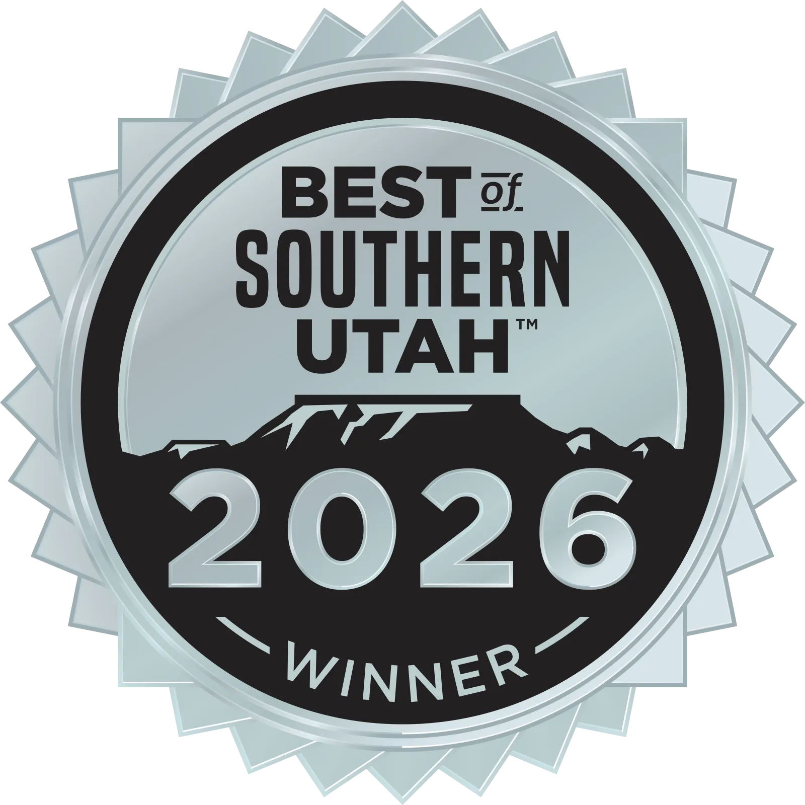 Best of Southern Utah 2026 Winner award seal